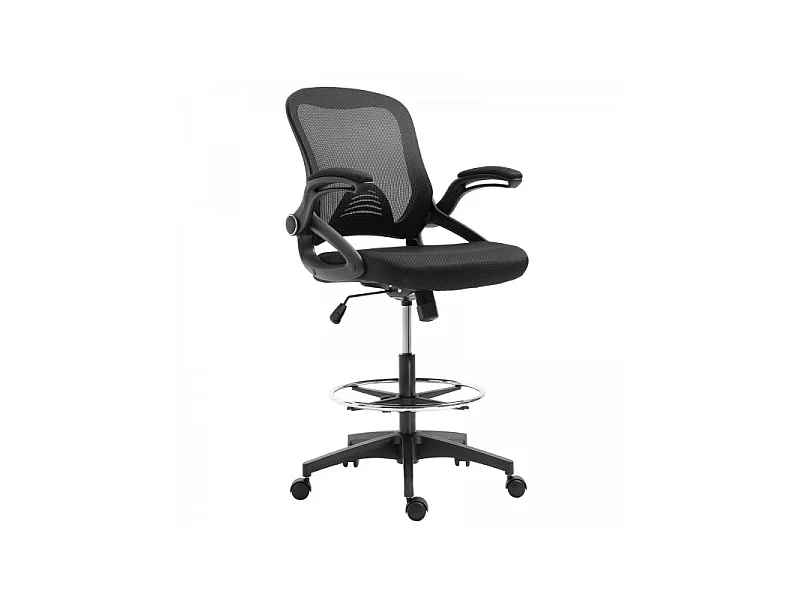 Fauteuil de bureau assise haute Jenny noir