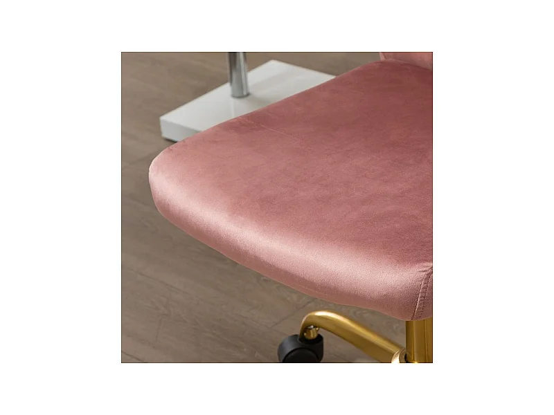 Chaise de bureau EMILY rose poudré