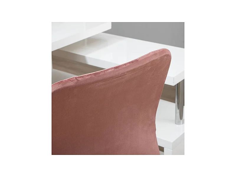 Chaise de bureau EMILY rose poudré