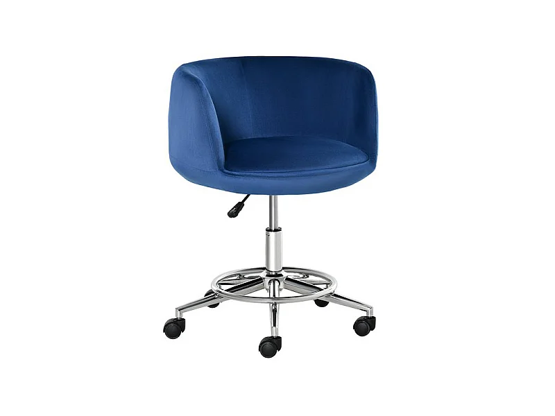 Chaise de bureau design WHEEL bleu roi