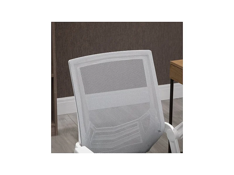 Fauteuil de bureau Design HILGE gris et blanc