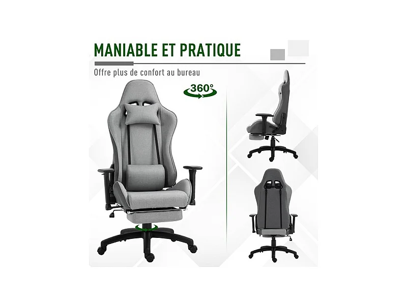 Fauteuil de bureau FORD gris