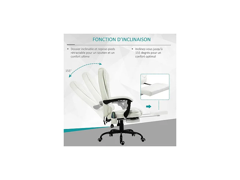 Fauteuil de bureau BOSS blanc