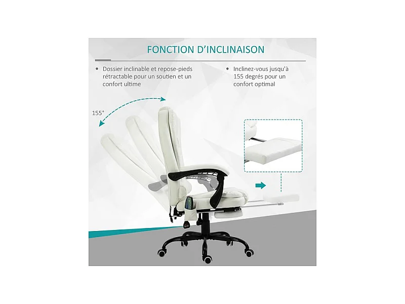 Fauteuil de bureau BOSS blanc