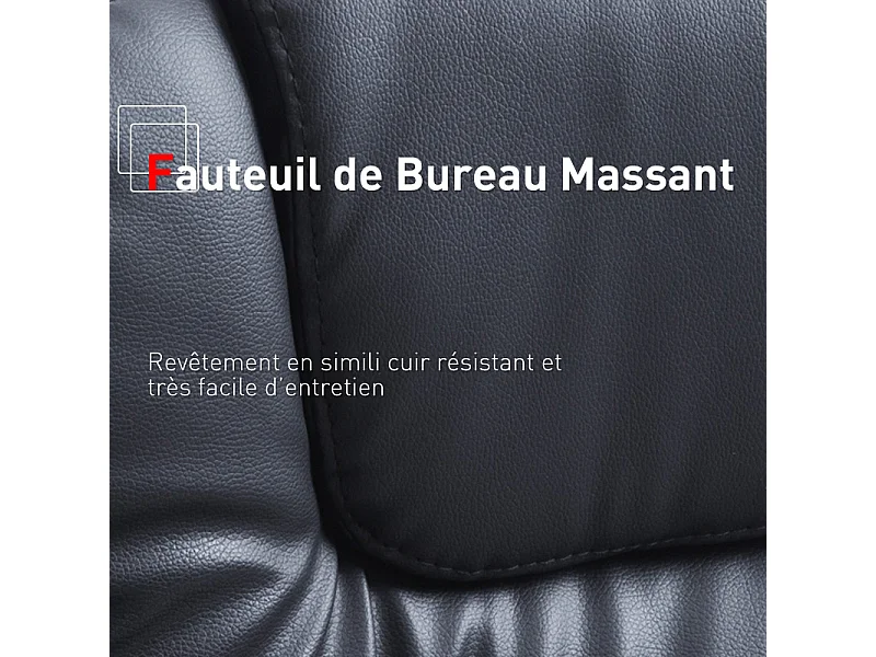 Fauteuil De Bureau Massant Baly Noir