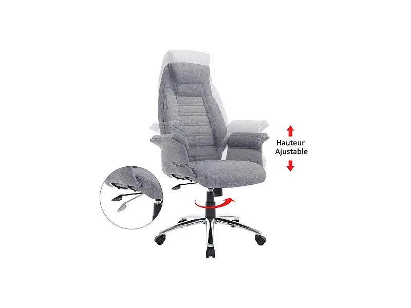 Fauteuil de bureau Greg gris