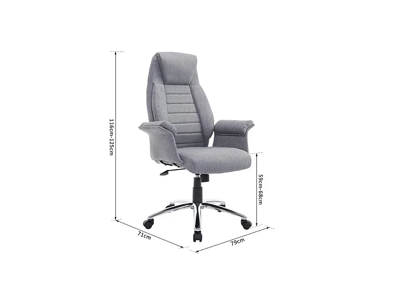 Fauteuil de bureau Greg gris