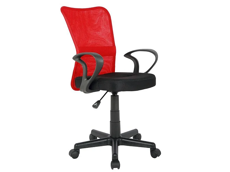 Chaise de bureau Mio Rouge/Noire