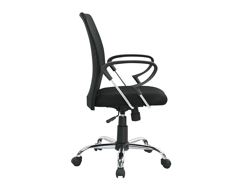 Chaise de bureau pivotante Santi Noire