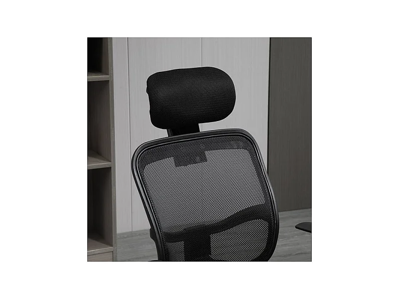 Chaise de bureau REGAN noire