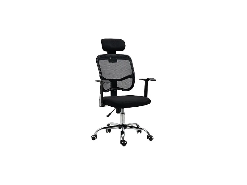 Chaise de bureau REGAN noire