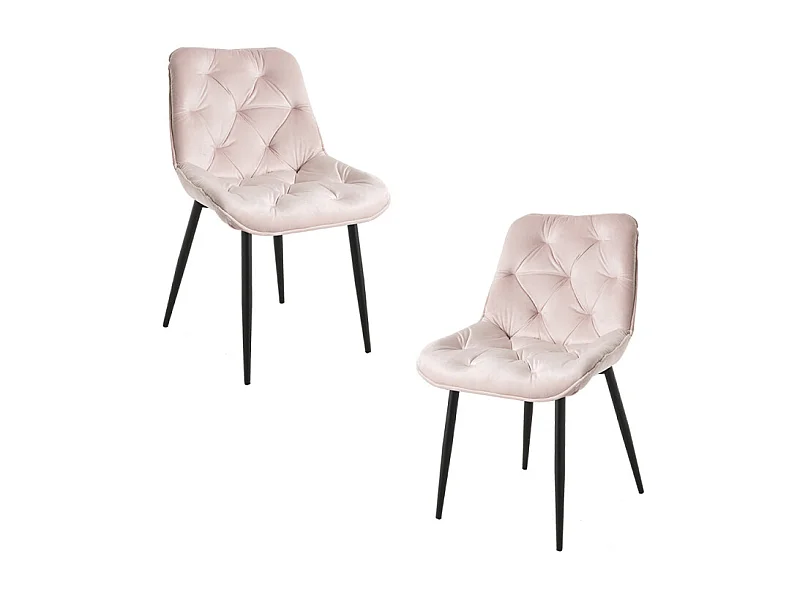 Packs Sillas Comedor - Pack 2 Sillas Miska Terciopelo - Rosa