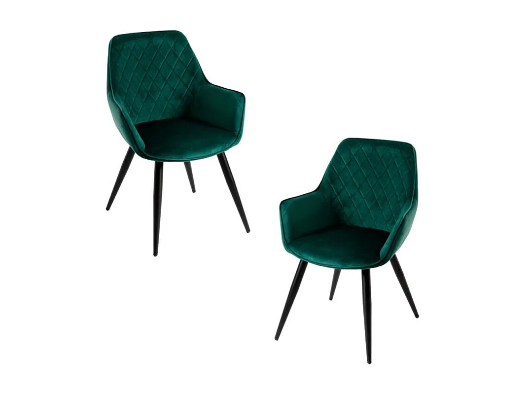 Packs Sillas Comedor - Pack 2 Sillas Kres Terciopelo - Verde