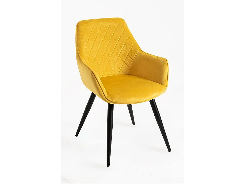 Packs Sillas Comedor - Pack 2 Sillas Kres Terciopelo - Amarillo