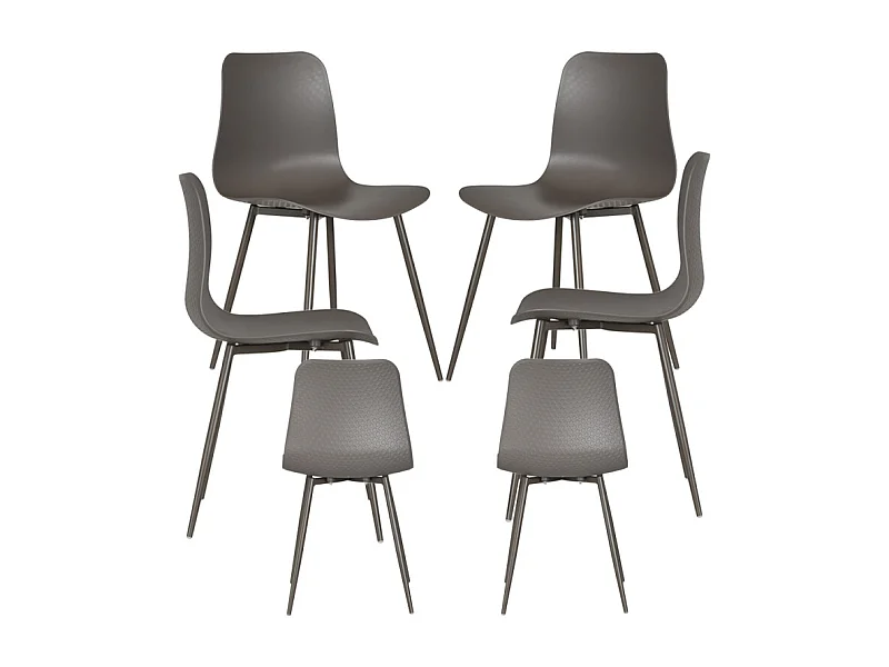 Packs Sillas Comedor - Pack 6 Sillas Bimi - Gris