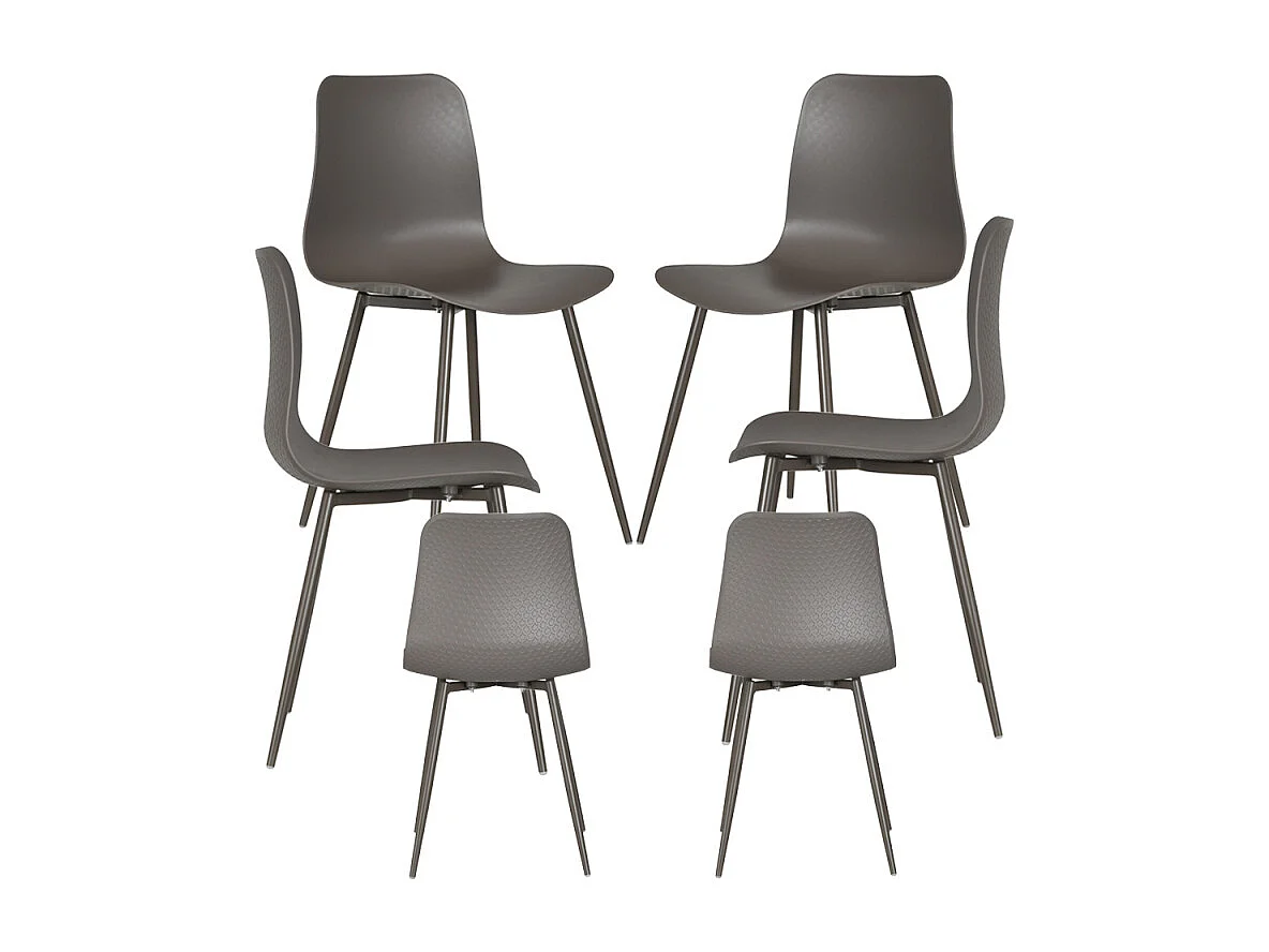 Packs Sillas Comedor - Pack 6 Sillas Bimi - Gris