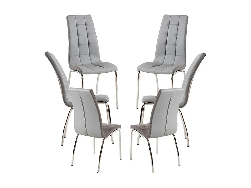Packs Sillas Comedor - Pack 6 Sillas Liam - Gris claro