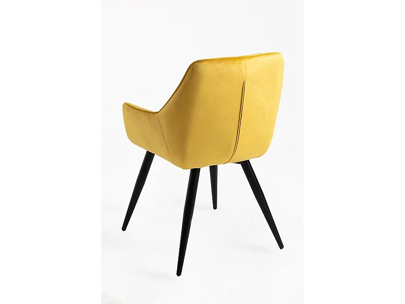 Sillas Comedor - Silla Kres Terciopelo - Amarillo