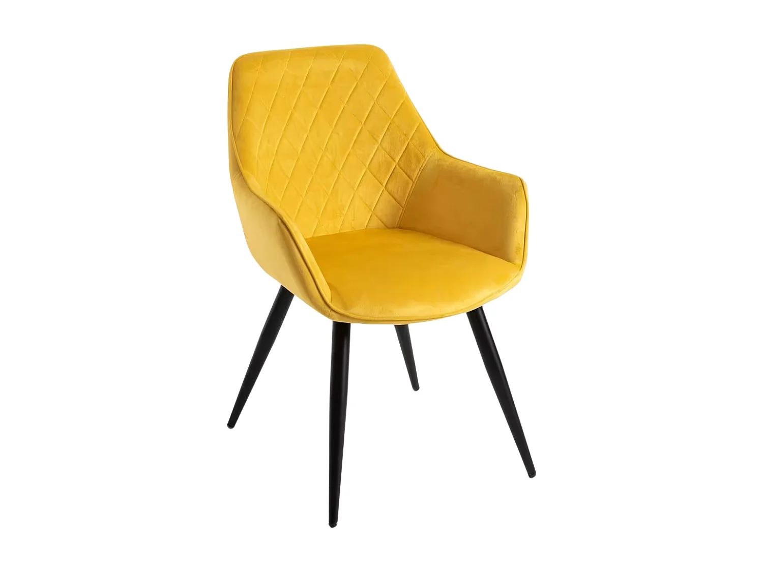 Sillas Comedor - Silla Kres Terciopelo - Amarillo