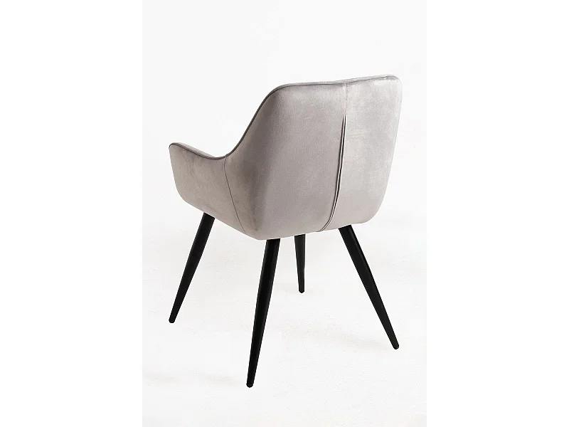 Sillas Comedor - Silla Kres Terciopelo - Gris