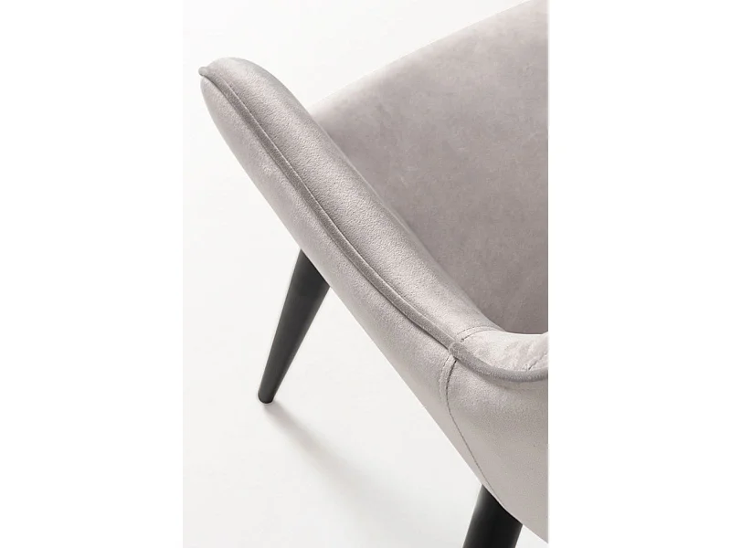 Sillas Comedor - Silla Kres Terciopelo - Gris