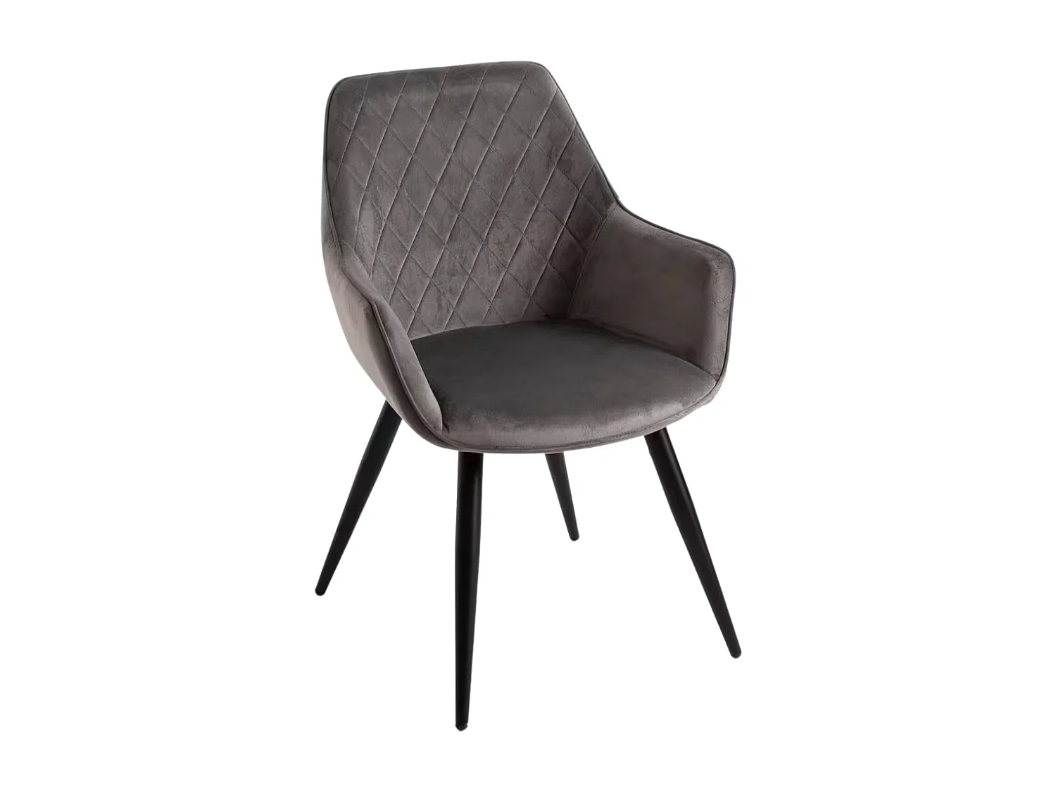 Sillas Comedor - Silla Kres Terciopelo - Gris oscuro