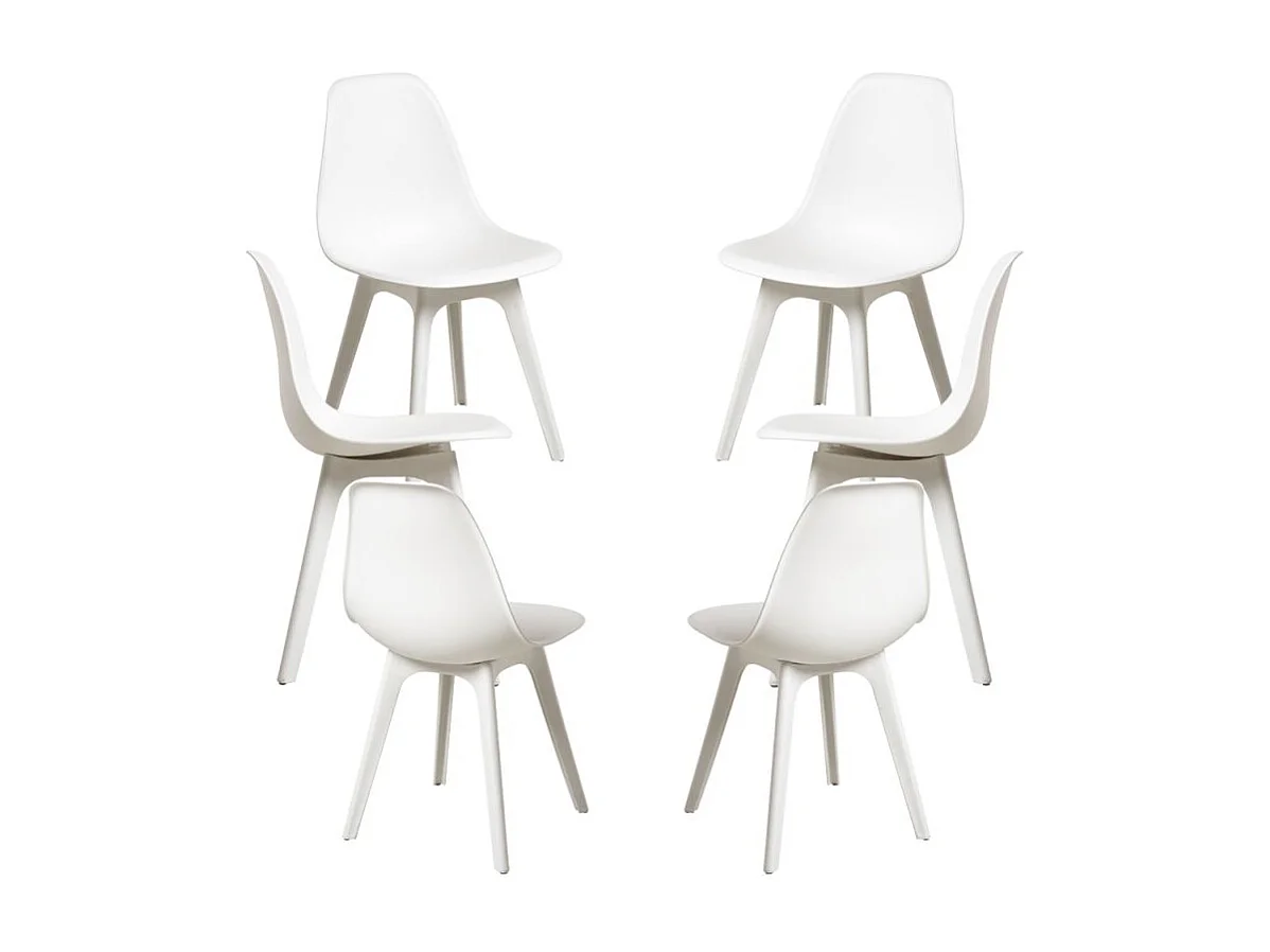 Packs Sillas Comedor - Pack 6 Sillas Kelen Suprym - Blanco
