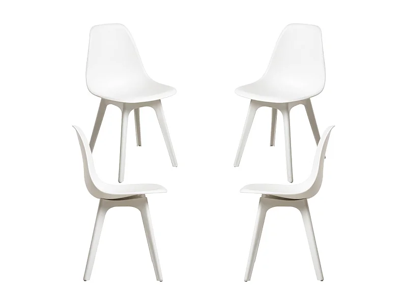 Packs Sillas Comedor - Pack 4 Sillas Kelen Suprym - Blanco