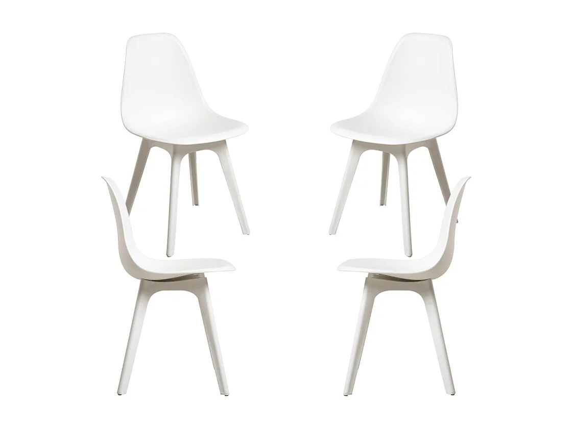 Packs Sillas Comedor - Pack 4 Sillas Kelen Suprym - Blanco