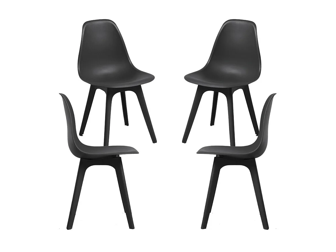 Packs Sillas Comedor - Pack 4 Sillas Kelen Suprym - Negro
