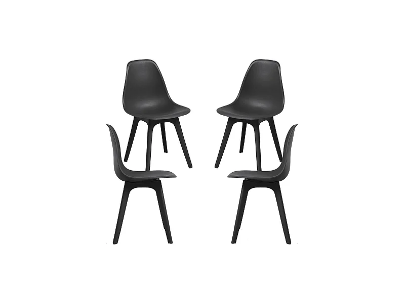Packs Sillas Comedor - Pack 4 Sillas Kelen Suprym - Negro