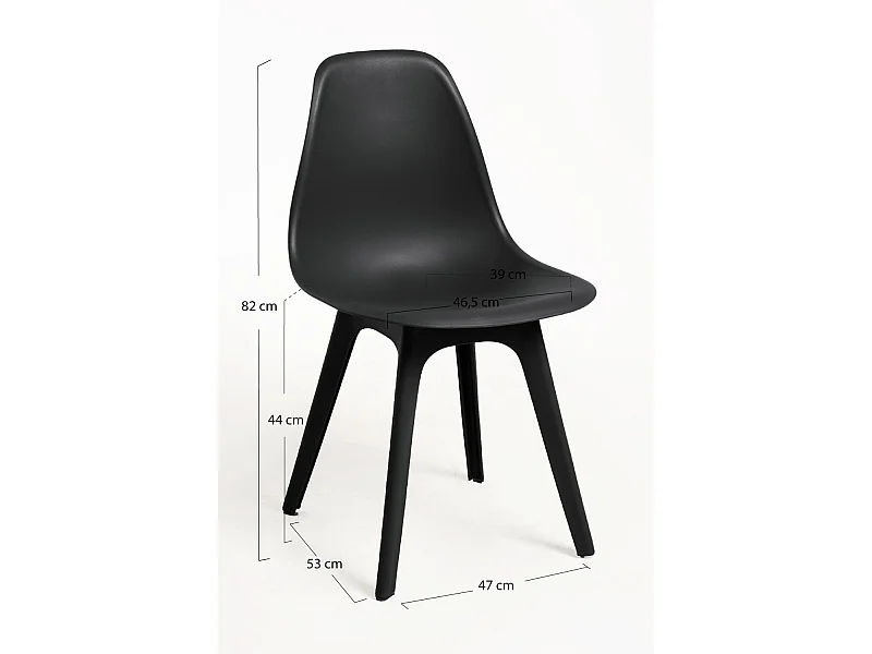 Packs Sillas Comedor - Pack 4 Sillas Kelen Suprym - Negro