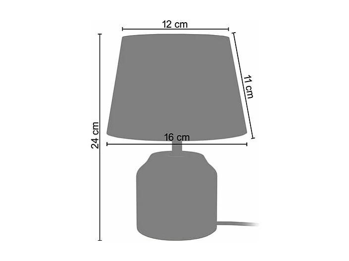 Abajur TOSEL PILZ LT2 vidro cogumelo Verde D19 x  H15  cm