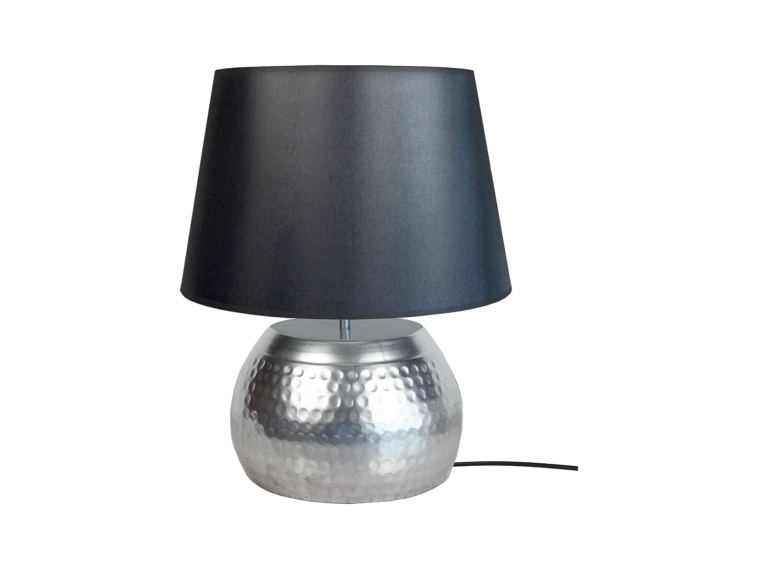Lampe de Salon TOSEL ,métal,Chrome,H47xD40xP40cm