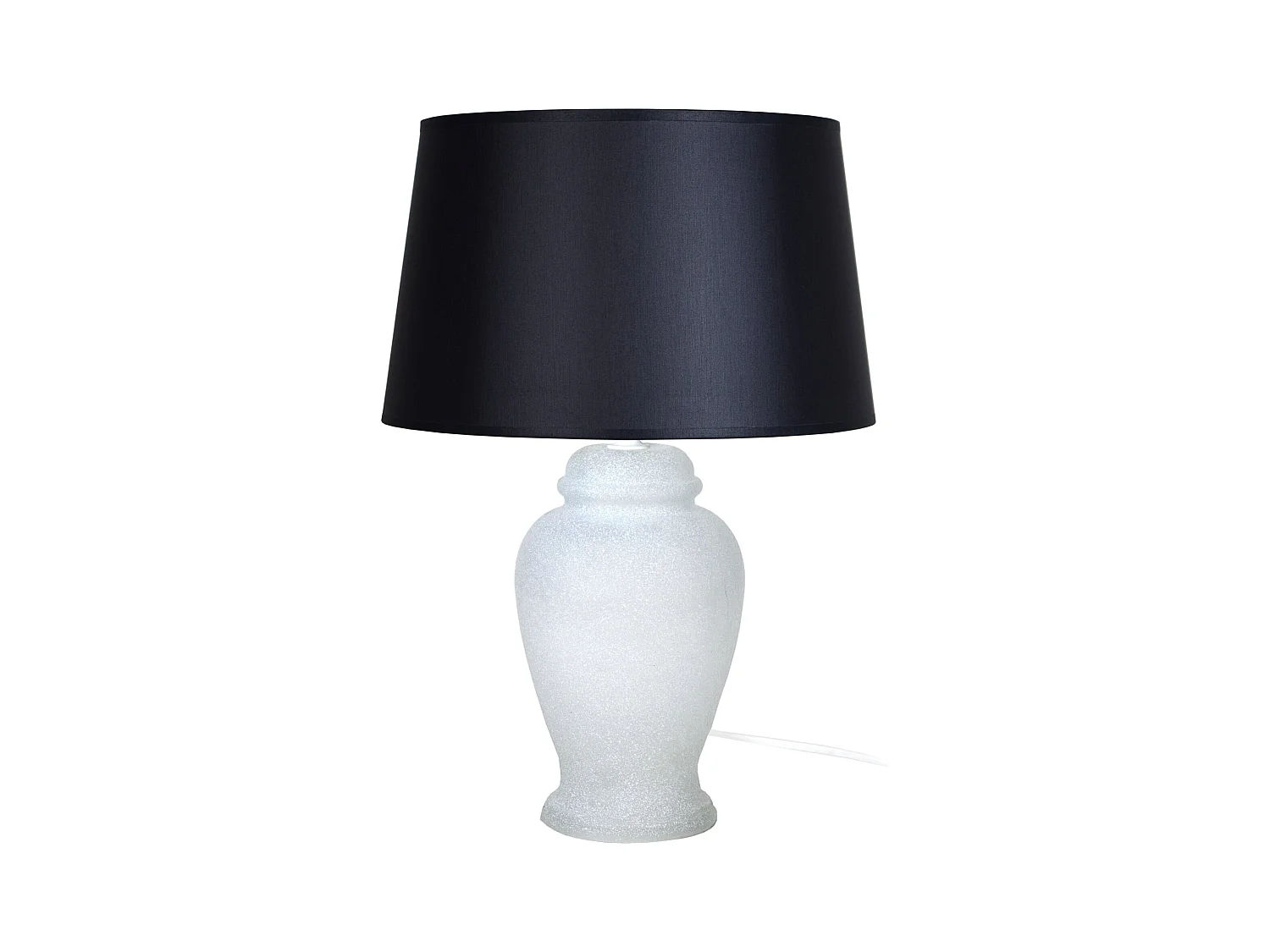 Lampe a Poser TOSEL ,verre,Blanc   ,H42xD30xP30 cm