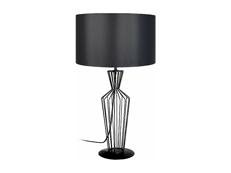 Lampe de salon filaire métal  noir 66 cm.