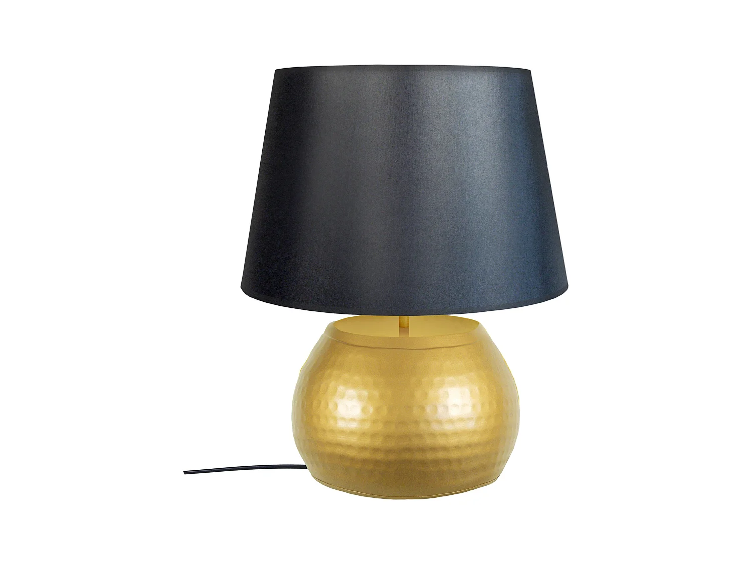 Lampe de Salon TOSEL ,métal,Doré ,H47xD40xP40cm