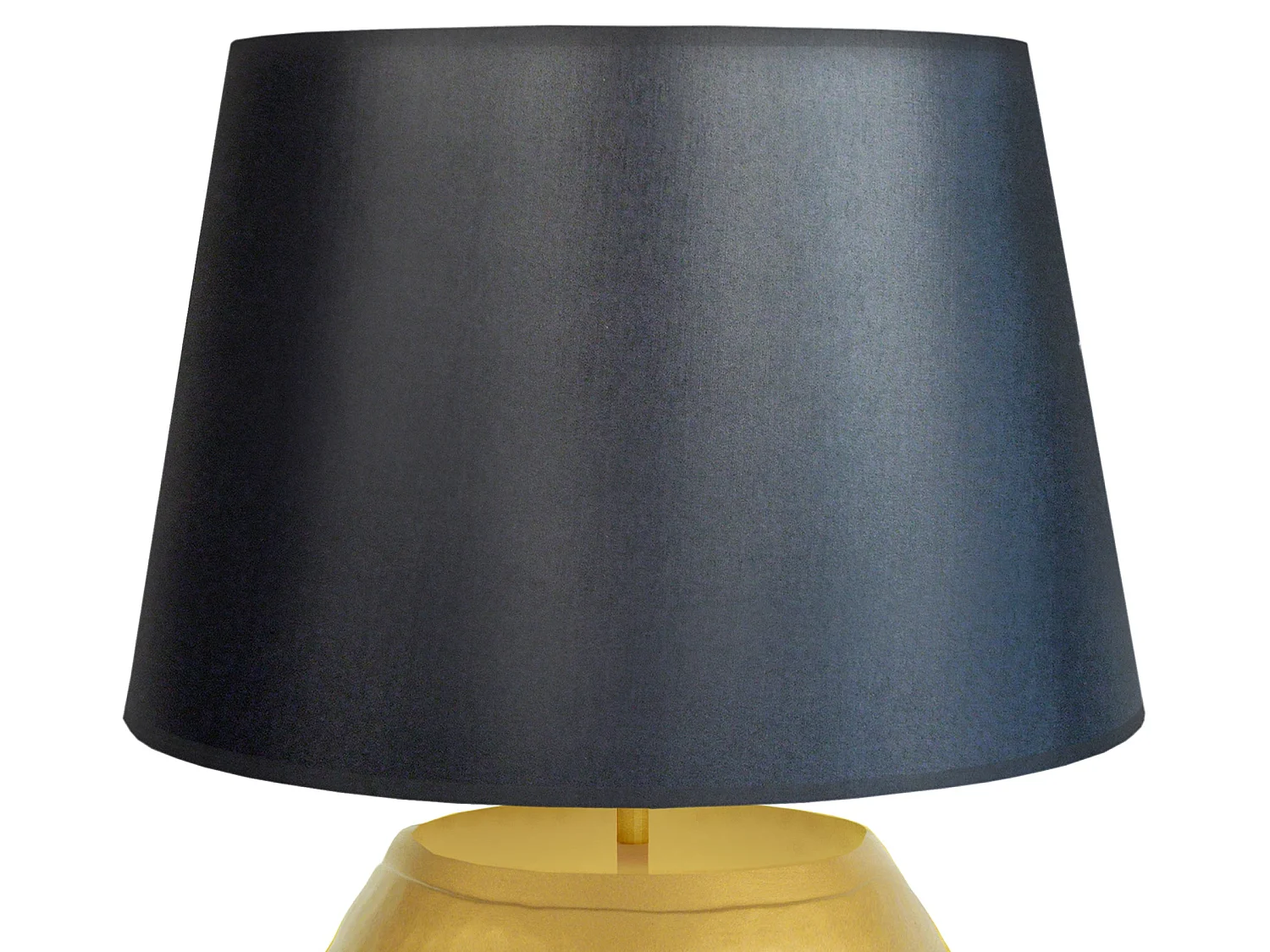 Lampada da tavolo globo metallo  or CALCUTA nero D'40cm