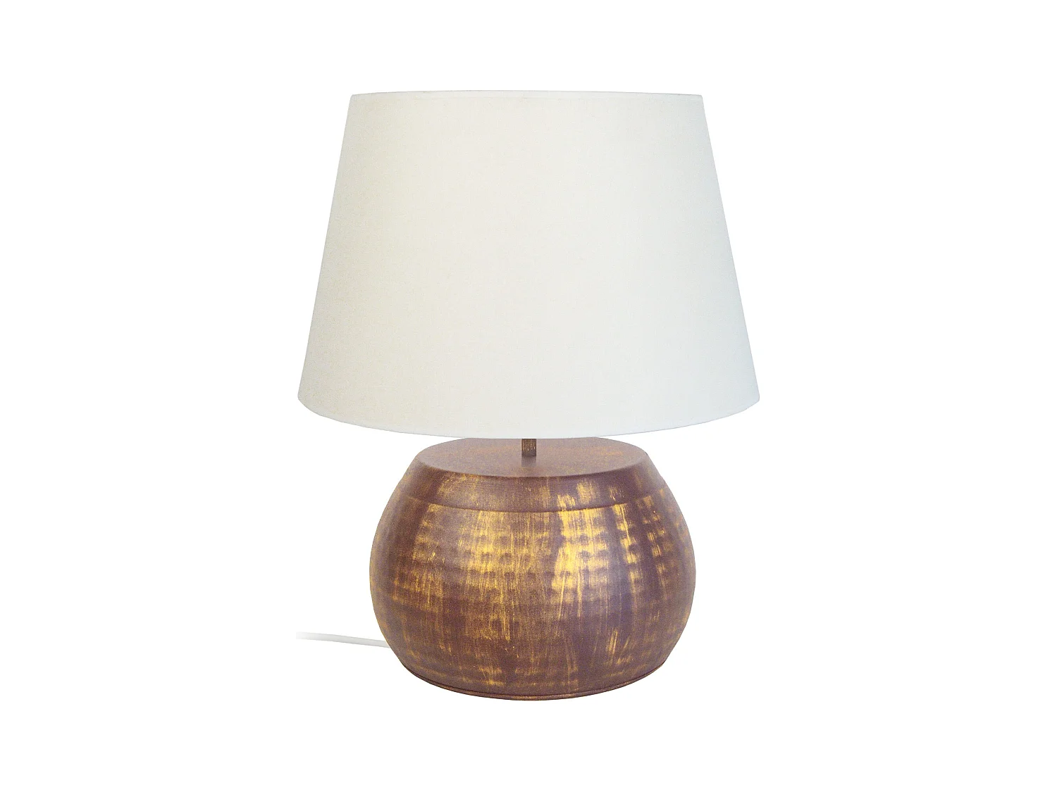 Lampe de Salon TOSEL ,métal,Marron,H47xD40xP40cm