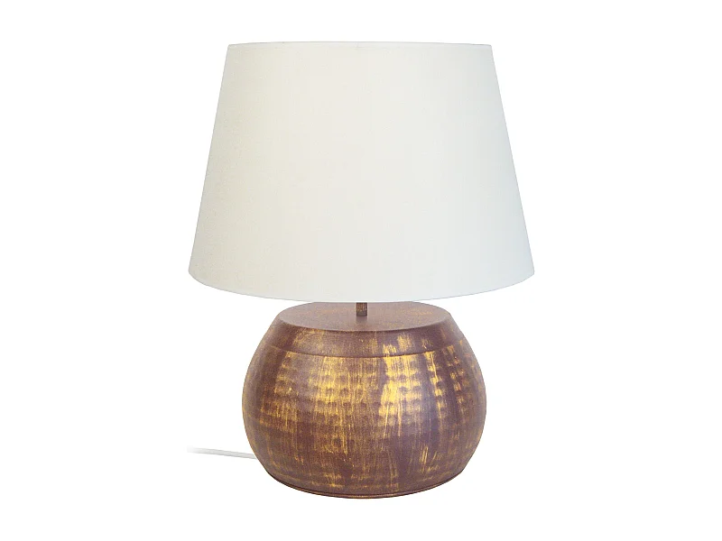 Lampe de Salon TOSEL ,métal,Marron,H47xD40xP40cm