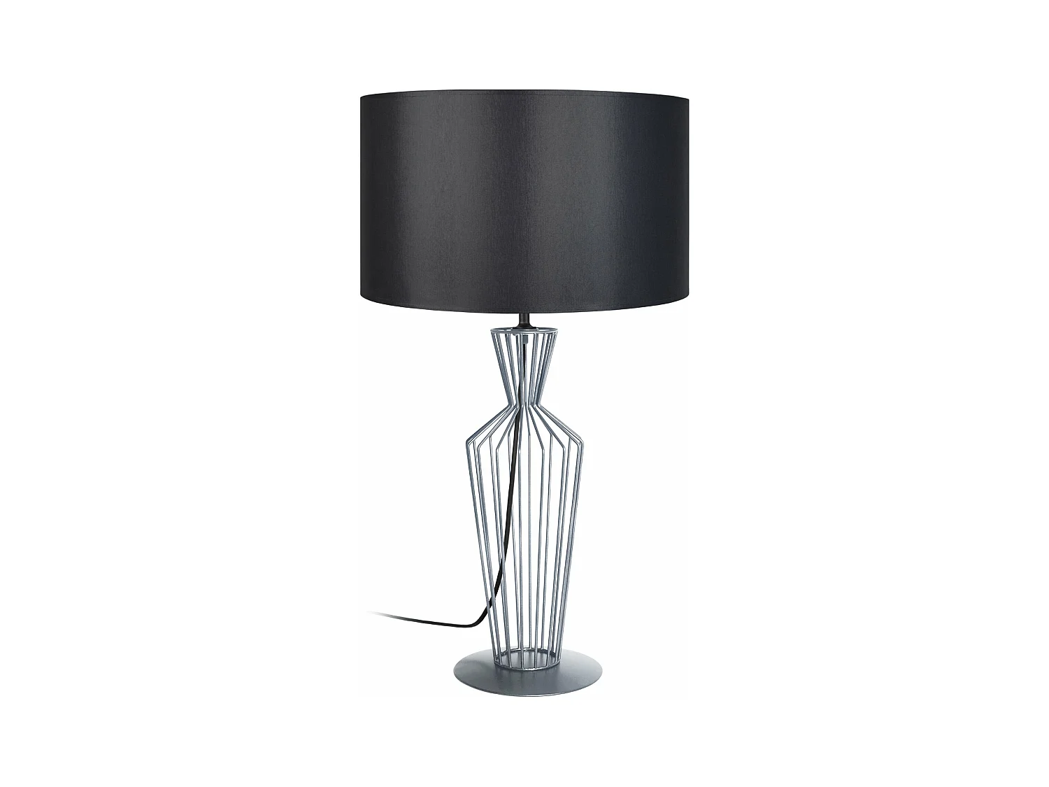 Lampe de salon filaire métal  aluminium 66 cm.