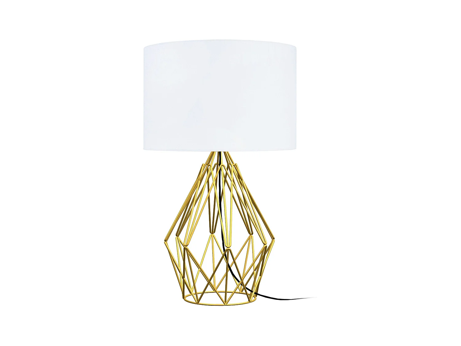 Lampe a Poser TOSEL ,métal,Doré ,H41xD25xP25cm