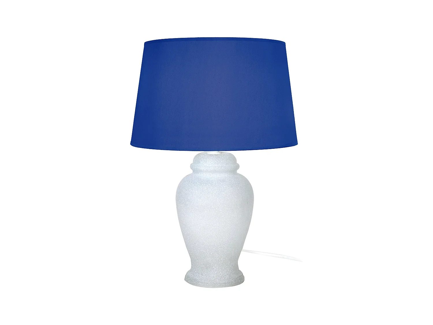 Lampe a Poser TOSEL ,verre,Blanc   ,H42xD 30xP30cm