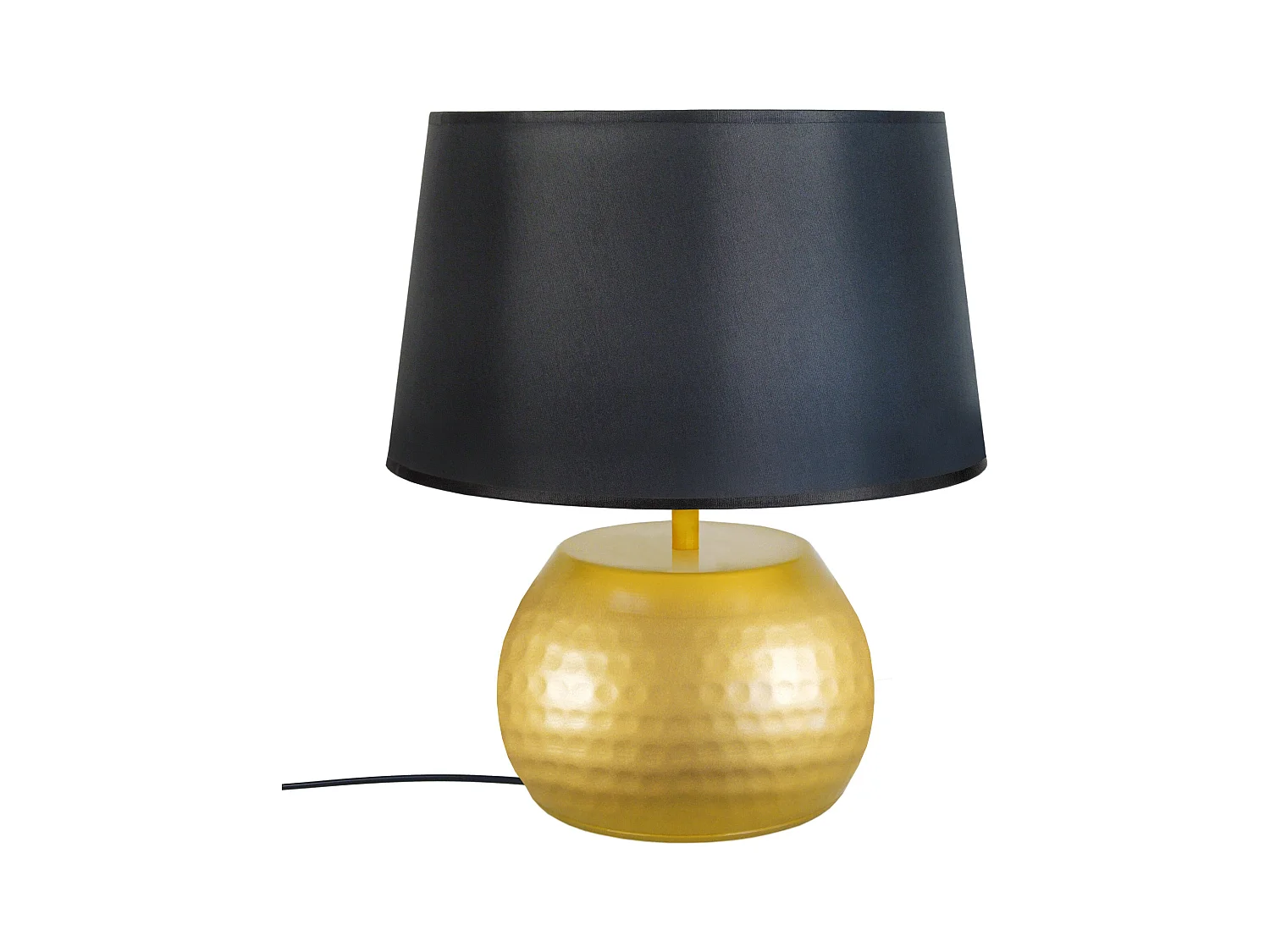 Lampe de Chevet TOSEL ,métal,Doré ,H37xD30xP30cm
