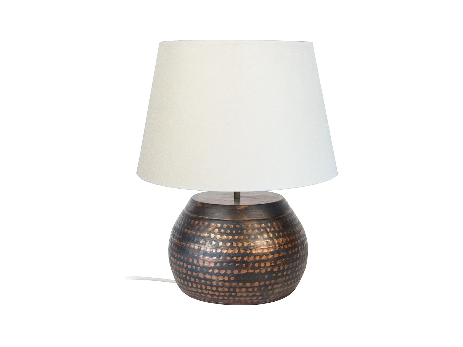 Lampe de Salon TOSEL ,métal,Noir ,H47xD40xP40cm