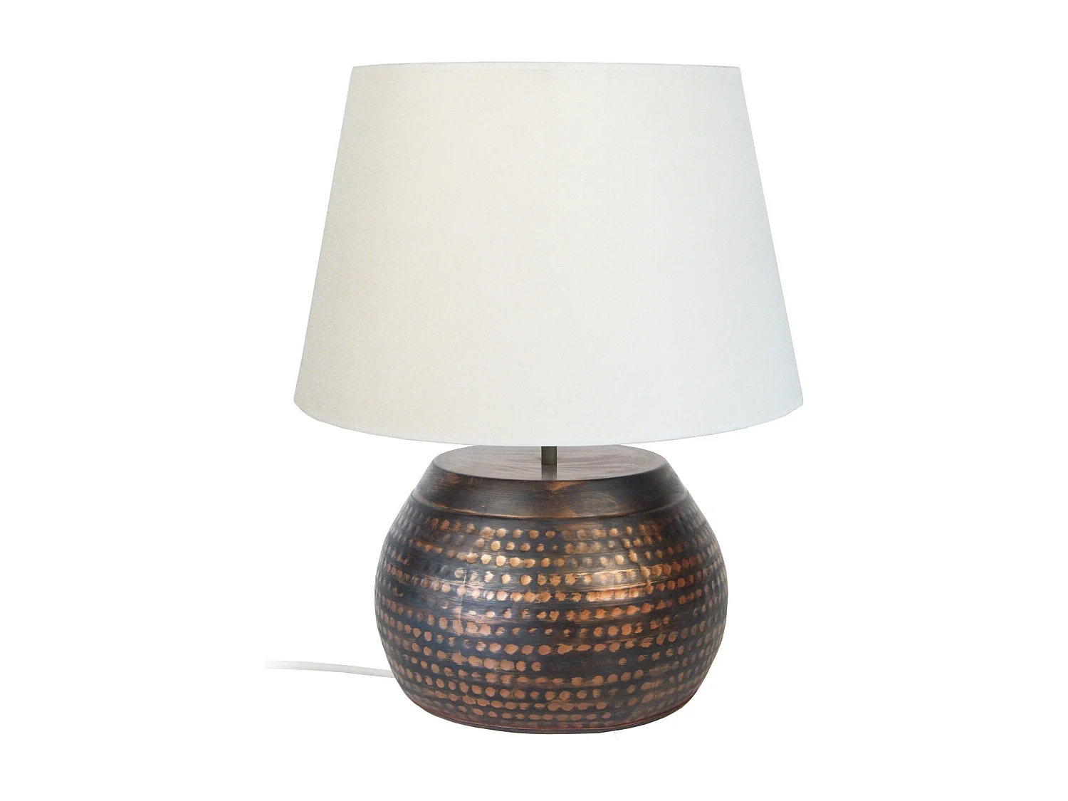 Lampe de Salon TOSEL ,métal,Noir ,H47xD40xP40cm