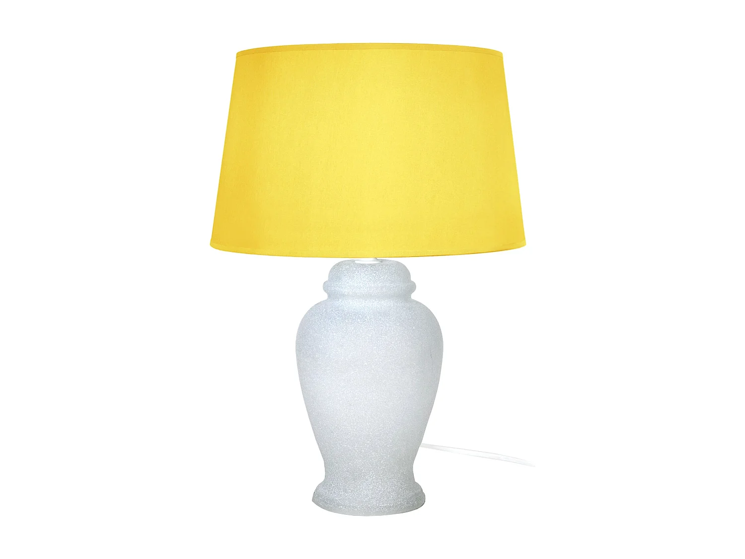 Lámpara de Mesa  TOSEL ,vidrio,Blanco  ,A19xD16,5xP16,5cm