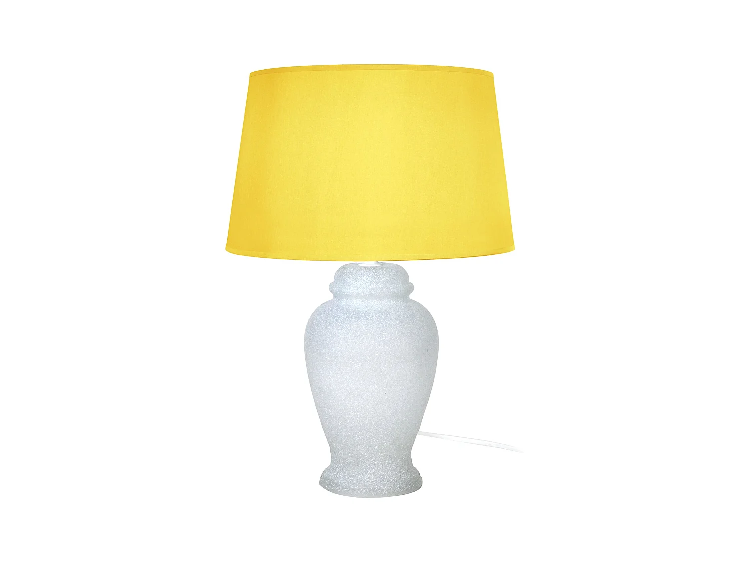 Lampe a Poser TOSEL ,verre,Blanc   ,H42xD30xP30cm