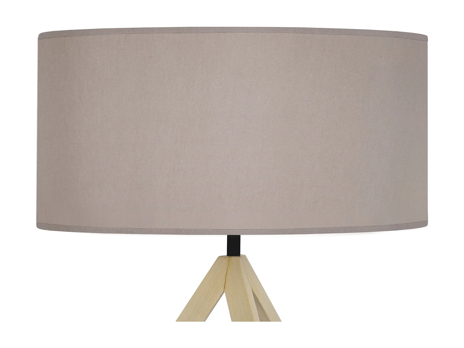 Lámpara de Mesa  TOSEL ,madera,Blanco  ,A48xD35xP35cm