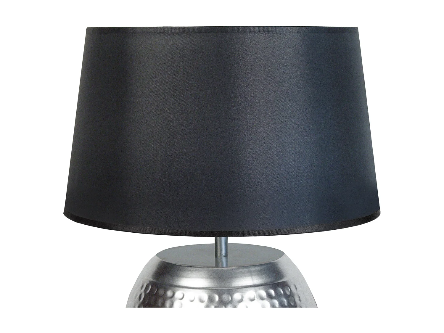 Abajur TOSEL KATITA tecido certo preto D18 x  H35  cm